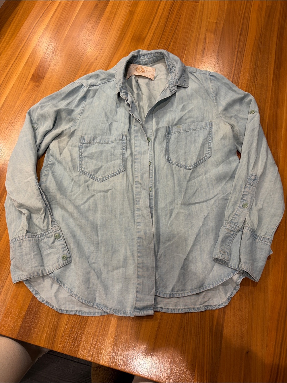 Bella Dahl Light Blue Denim Button-Down Shirt